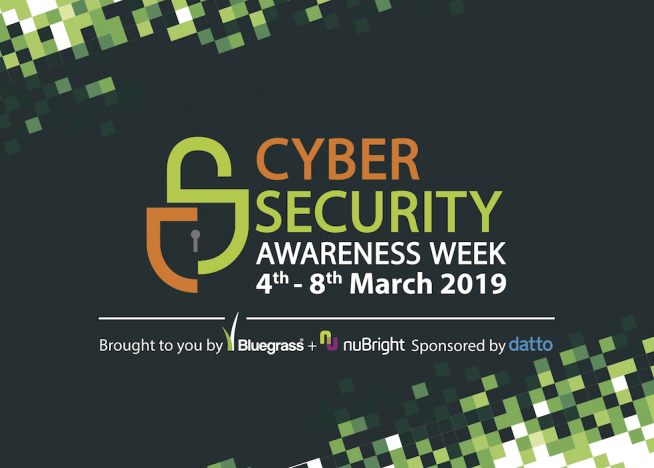 Logo for Cyber Security Awareness Week - a week of free events designed to educate and inform local businesses about cyber crime.